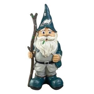 NFL Philadelphia Eagles Male Gnome Caricature Statue 11.5" Resin Walking Stick